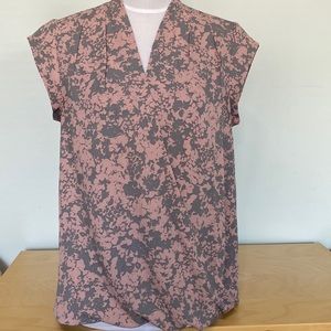 Women’s Halogen Sleeveless Floral Top Sz S